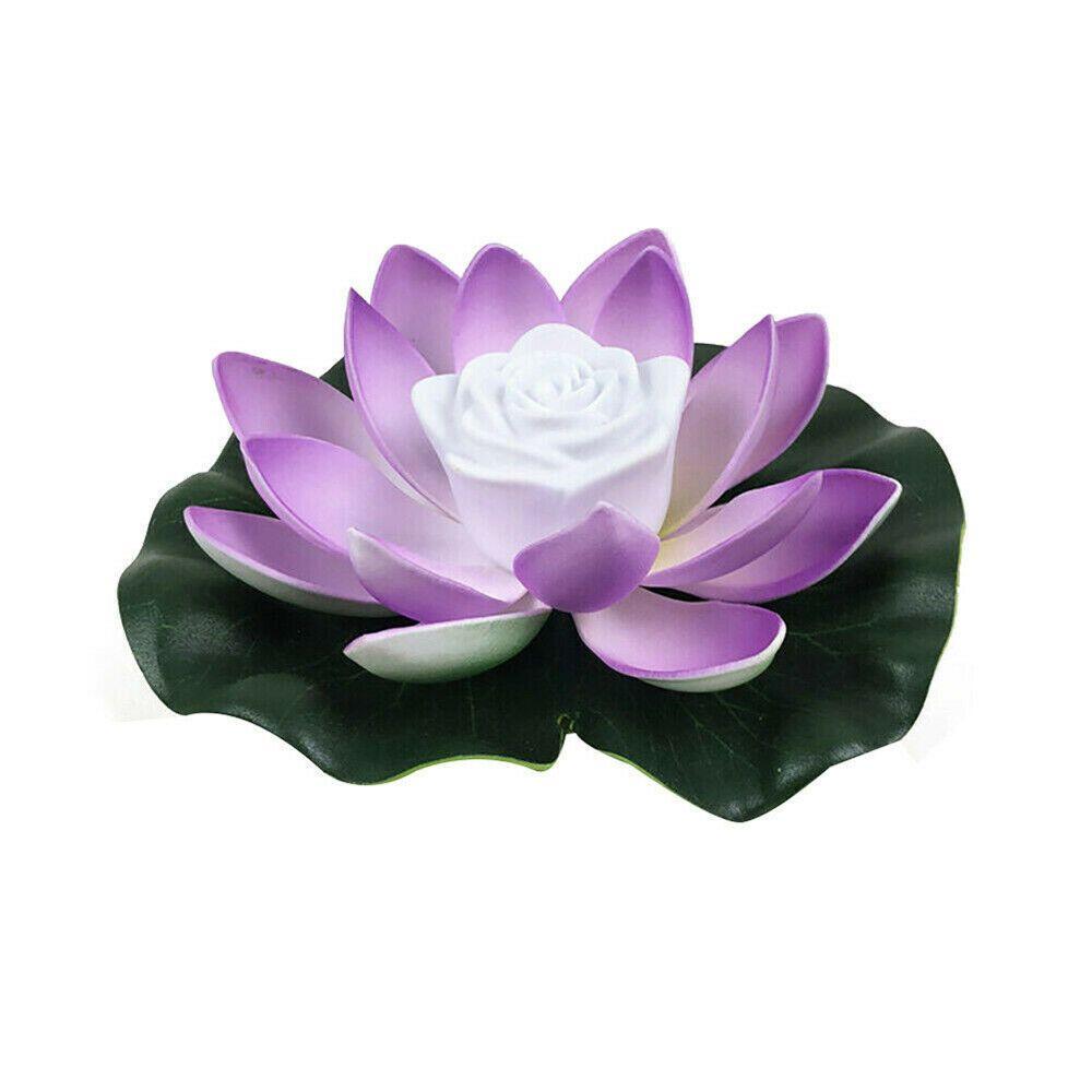 Buddhist Prayer Water Landscape Lotus Lamp Fountain Pool Pond Lamp Flower Light Wishing Lamp