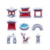 Micro-landscape Jiangnan Snow Scene Sand Table Pavilion Bridge GateRockery Landscaping Materials Decorations, Accessories, Small Ornaments