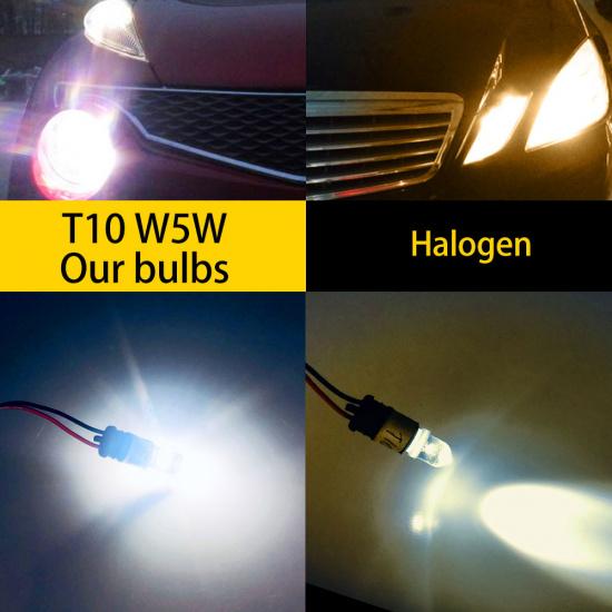 10PCS T10 W5W LED Bulbs 4014 26SMD Canbus 168 194 Signal Lamp White For Car Interior Parking Position Map Dome Light Bulbs 7