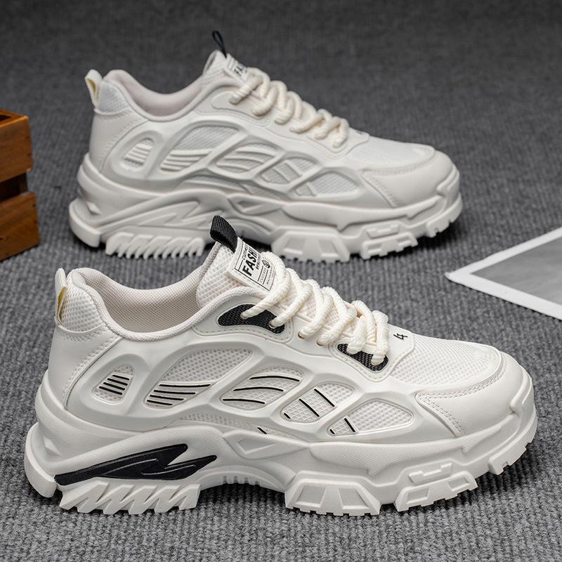 Мужская обувь осень новая молодежная сетка тренд повседневная мужская нескользящая увеличивающая рост спортивная модная обувь