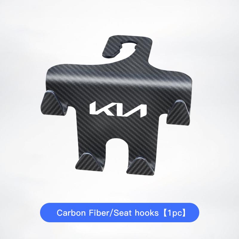 Car Interior Seat Back Hooks Double Hook Storage Accessories For KIA K9 Sportage Niro K5 Carnival EV6 EV9 EV3 K8 Stinger Forte