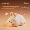 Papa Rabbit Silicone LED Night Lamp: USB Rechargeable Atmosphere and Timing Desk Light