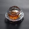 Nordic with Saucer Transparent Thickened Crystal Cup Heat Resistant Drinkware Household Handmade Tea Set Cup for Office