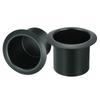 2pcs Aluminum Drop-in Cup 2.36"x3.2" Drink Holder Poker Table Cup Holder for Sofa Boat Car Marine Black