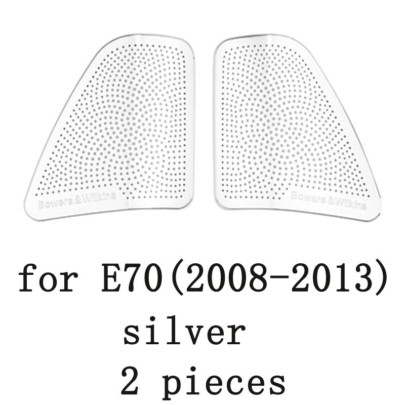 Автомобильный стереодинамик с левым рулем и правым рулем, наклейка на дверь, чехол для BMW X5 E70 F15 2008-2018, отделка из нержавеющей стали, автостайлинг, авто