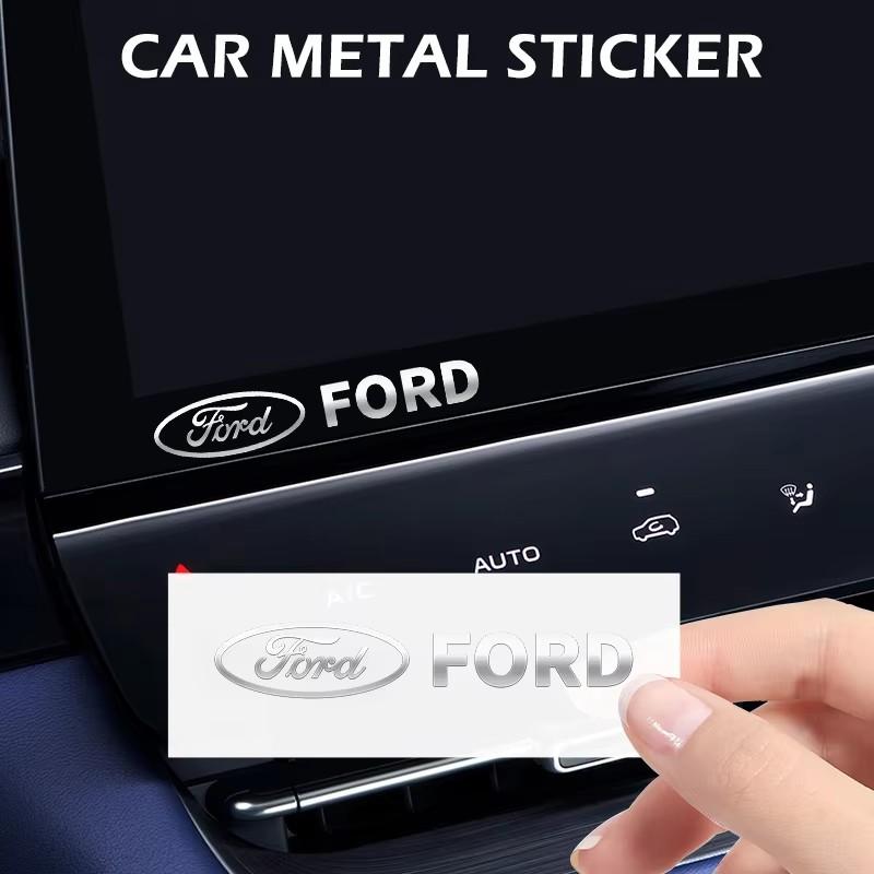 AAAMI1 Metal emblem Auto Decor Decals Reflective Car Window Wiper Stickers For Ford Fiesta Fusion Mondeo Mustang Ranger Car Accessories