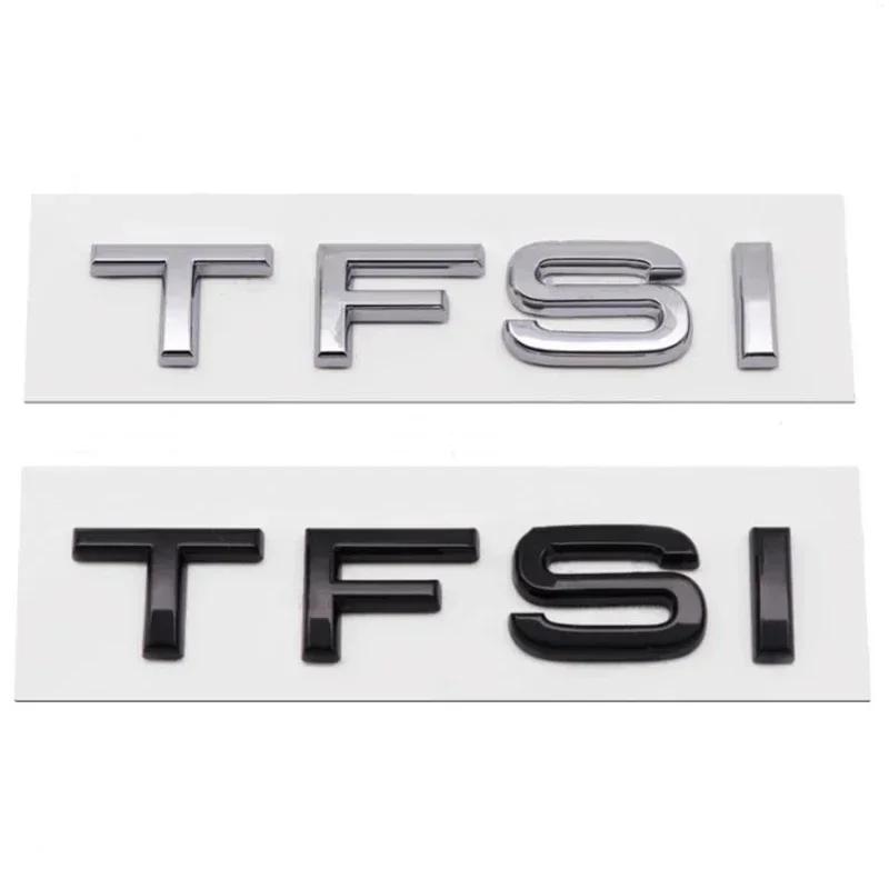 ABS Car 30 35 40 45 50 55 60 TFSI TDI Letters Logo Trunk Badge Emblem Decals Sticker For B A6 A1 Q3 Q5 Q7 A4 A3 B5 B6 B7 B8
