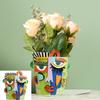 Picasso-Inspired Abstract Face Flower Pot - Brutalism Planter With Sculptural Art For Home Decor & Planting