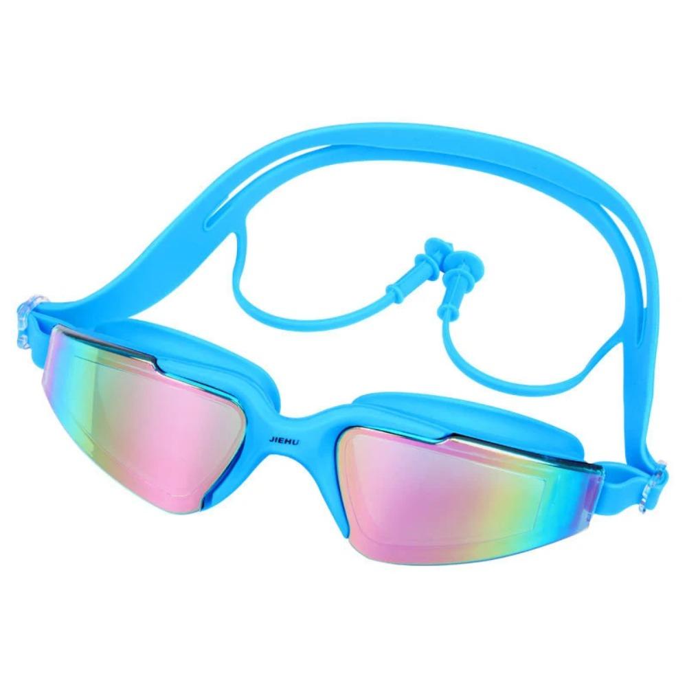 Взрослые Мужчины Женщины Подростки Близорукость -1,5 до -6,0 Очки для плавания Противотуманные очки HD для плавания Диоптрийные очки для водного спорта с берушами