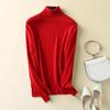 Women's High Neck 100% Pure Wool Sweater - Cashmere Knit Inner Layer Cardigan for Autumn & Winter