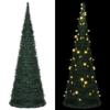 VidaXL Pre-lit Artificial Christmas Tree with Garlands, Christmas Tree with LEDs, Holiday Decoration, Ornament 321524