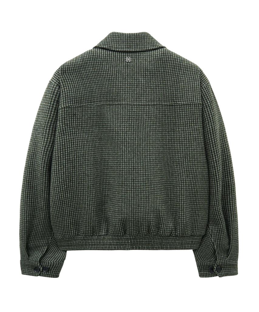 Ungimmick Houndstooth Wool Blouson (Olive)