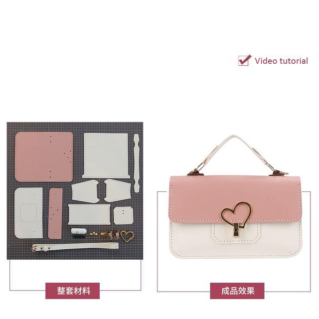 Набор материалов для изготовления crossbody сумки своими руками, кожа PU, сумки Cambridge, швейный набор для женщин, ручная работа, полуфабрикаты