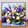 Flower DIY 5D Diamond Painting Purple Potted Plant Diamond Embroidery Full Lay Anime Kits Home Decor Handmade Gift
