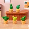 Micro Landscape Cartoon Cute Simulation Succulent Cactus Potted Moss Garden Decoration Accessories Desktop Small Ornaments