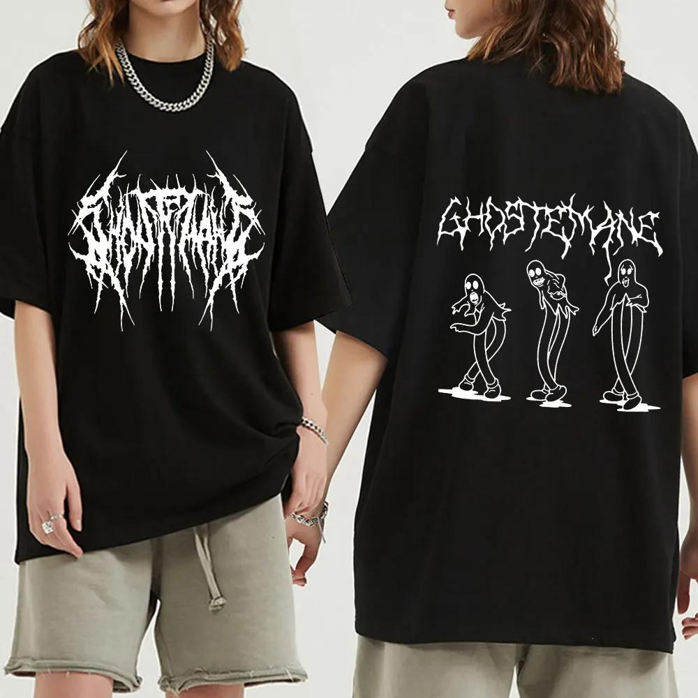 Футболка с графическим принтом Ghostemane, модная футболка в стиле хип-хоп, металл, рок, готика, уличная футболка больших размеров для женщин