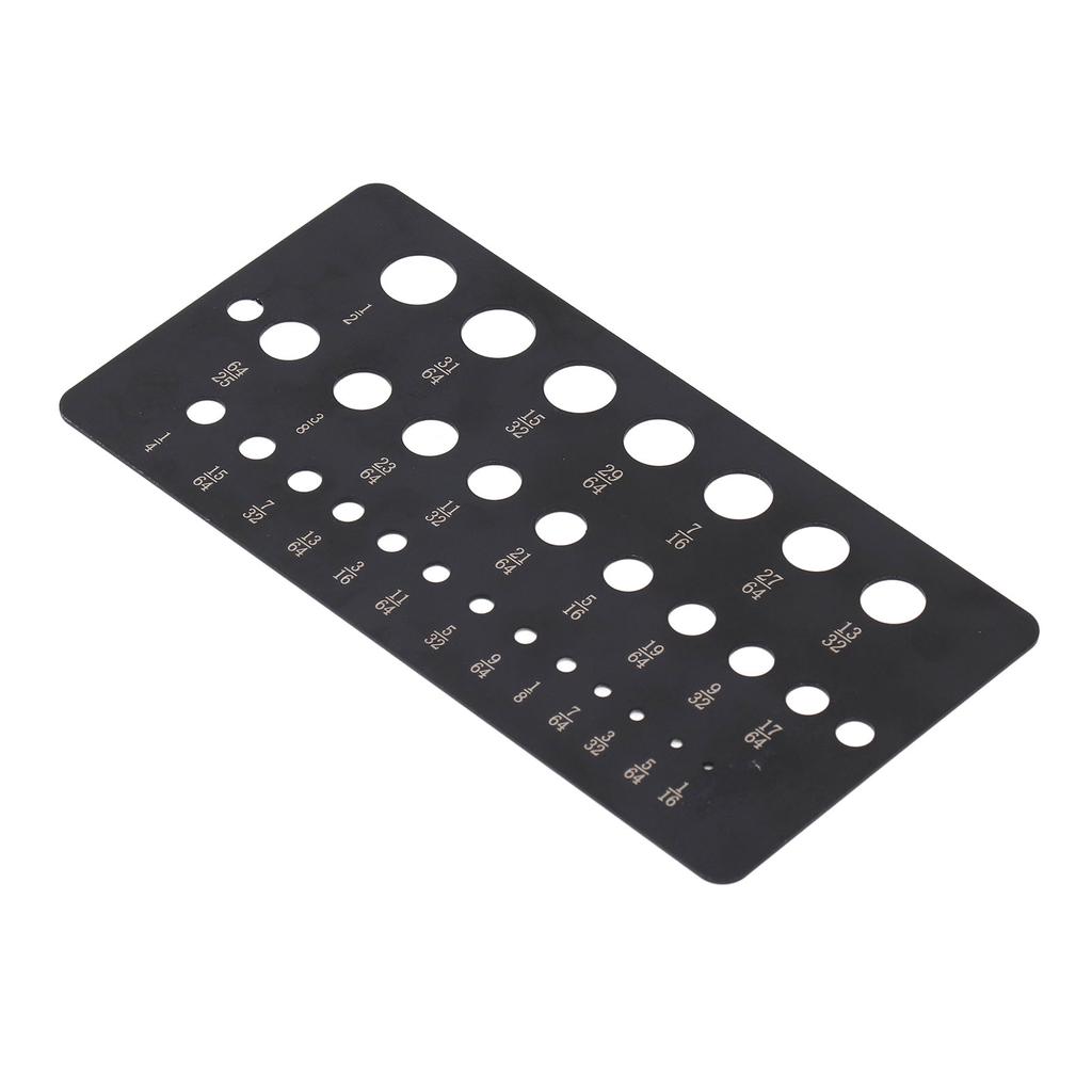 Калибр сверла 29 отверстий 1/16 до 1/2 дюйма десятичный метрический нержавеющая сталь сверло размер проверки для O