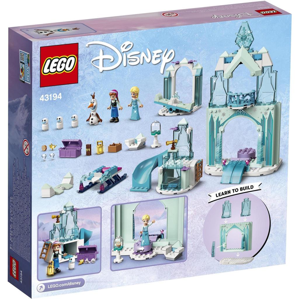 LEGO Disney Princess Anna and Elsa's Frozen Wonderland Christmas Gift 43194 Toy Blocks Present Princess Castle for Girls Ages 4 and Up