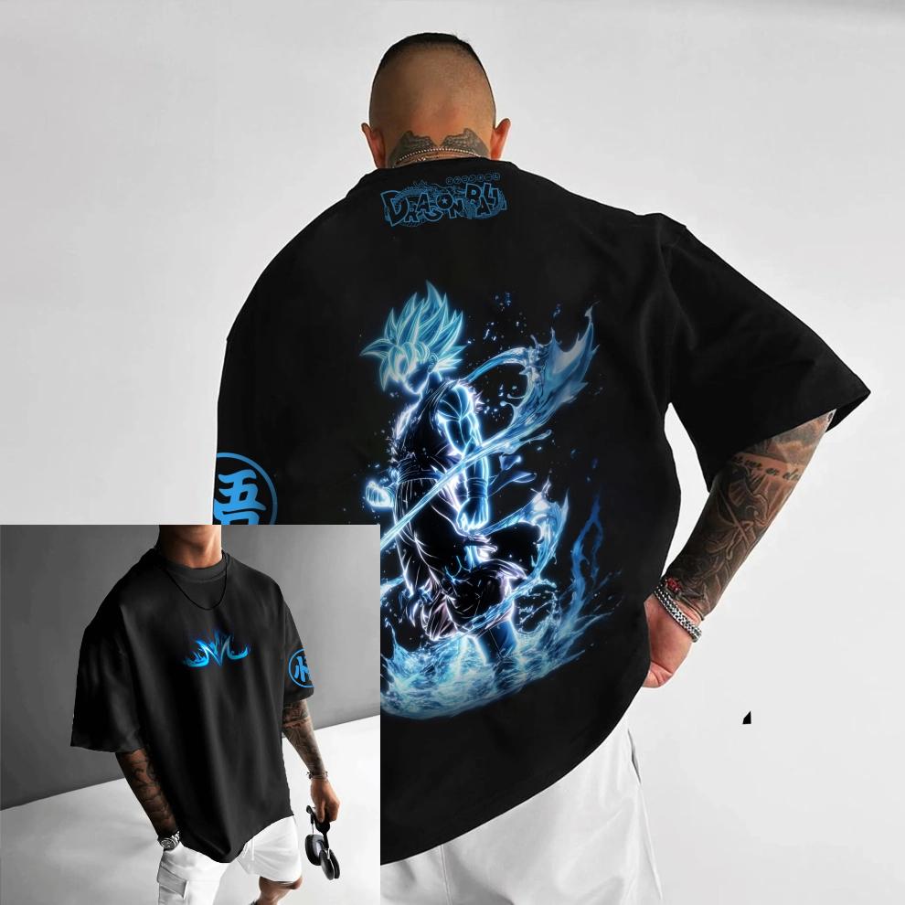 Dragon Ball Z Anime Print Graphic TShirts Man Y2k Summer Oversized Womens Cotton Short Sleeve Tee Casual Tops Harajuku Unisex