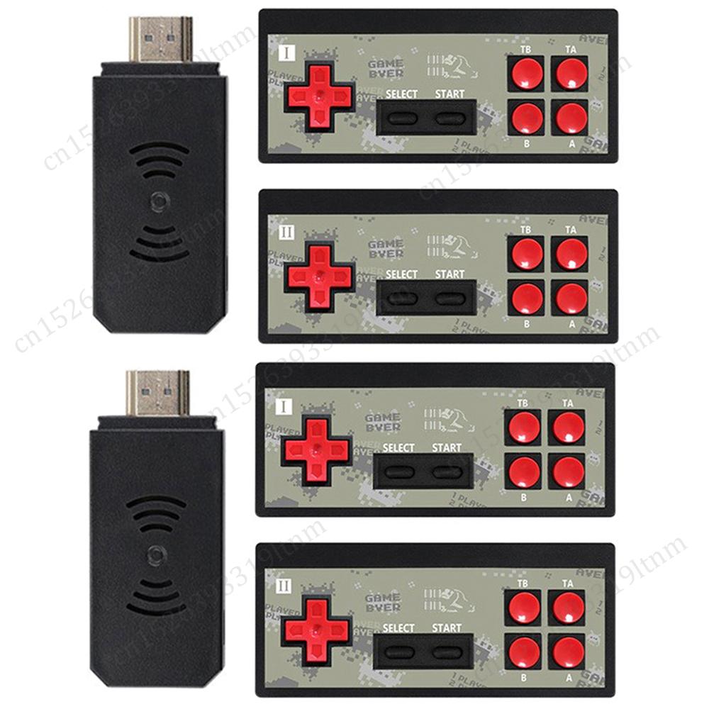 Игровая приставка Fd600, портативный игровой плеер, HDMI-совместимый классический 8-битный контроллер 1800, двойной беспроводной контроллер