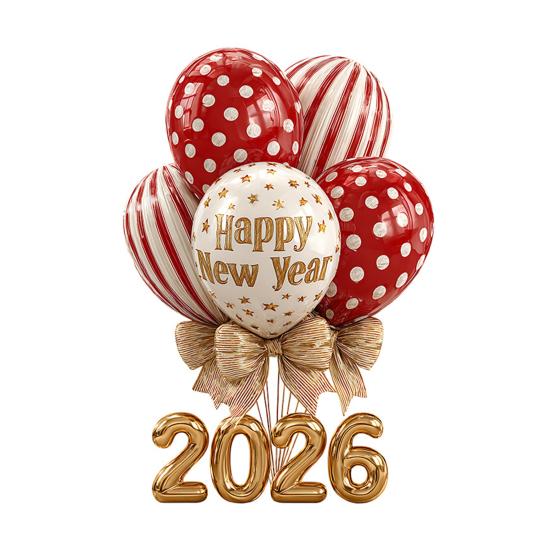 1/2 листа Наклейка на окно к Новому 2026 году Съемная Водонепроницаемая Статическая Наклейка на стекло С Новым годом Праздничное Фестивальное Украшение Декаль