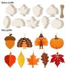 45 Fall Thanksgiving Wooden Decorations Unfinished Tree Maple Leaf Turkey Wooden Crafts Children's Drawing Craft