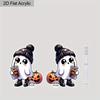 2D Flat Halloween Acrylic Earrings Decoration Ghost Pumpkin Drink Pattern Pendant Jewelry Ladies Holiday Gift