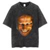 Aphex-Vintage Двойная стирка Футболка для мужчин и женщин, Большого размера Повседневная футболка с коротким рукавом, Высококачественная хлопковая ретро-футболка