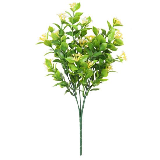 1 букет искусственных цветов, реалистичные, не увядающие, устойчивые к ультрафиолетовому излучению, красивые стильные цветы с визуальной имитацией для сада