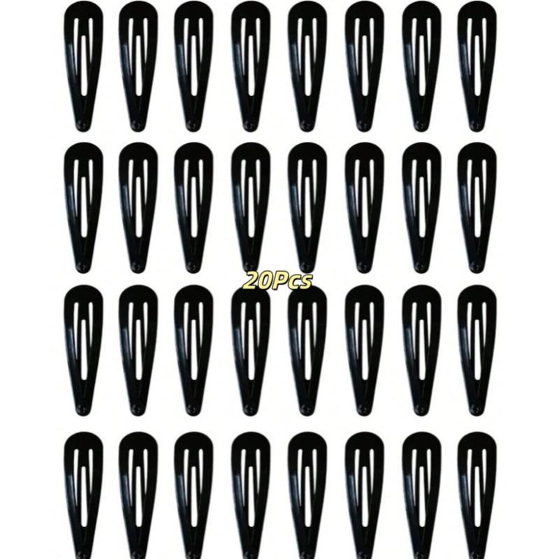 NEW 20/40Pcs Black Hair Clips 2Inch Adults Children Hair Accessories Hair Tools Clip Decorative Women Metal Snap Barrettes