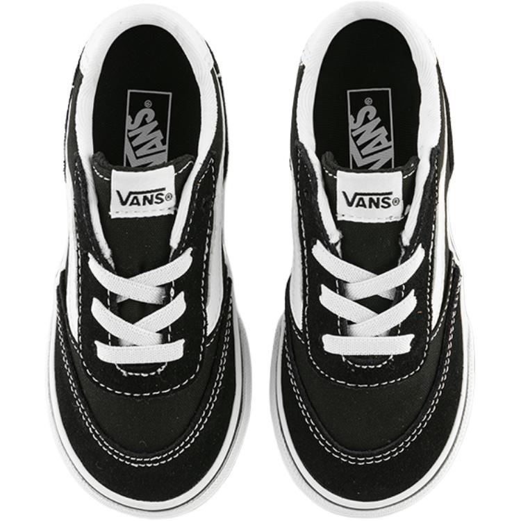 Vans Brooklyn Ls Slip-On Classics Удобная Модная Обувь для Ходьбы с Низким Верхом Детские кроссовки Черный VN000DBQMCG
