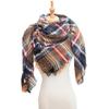 European and American Style Large Check Triangle Snood Scarf - Spring, Autumn, Winter