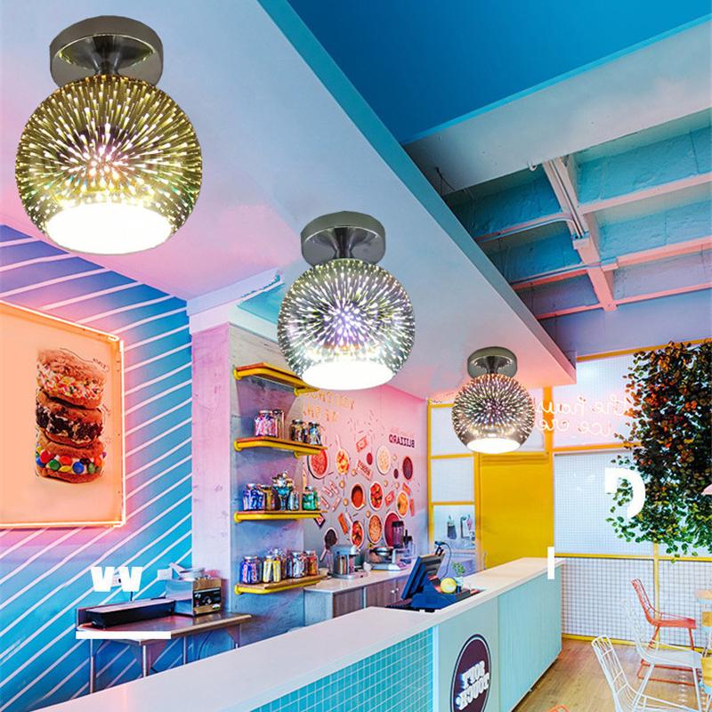 3D фейерверк, потолочные светильники, оцинкованные витражи, гостиная, спальня, кухня, проход, входные светильники