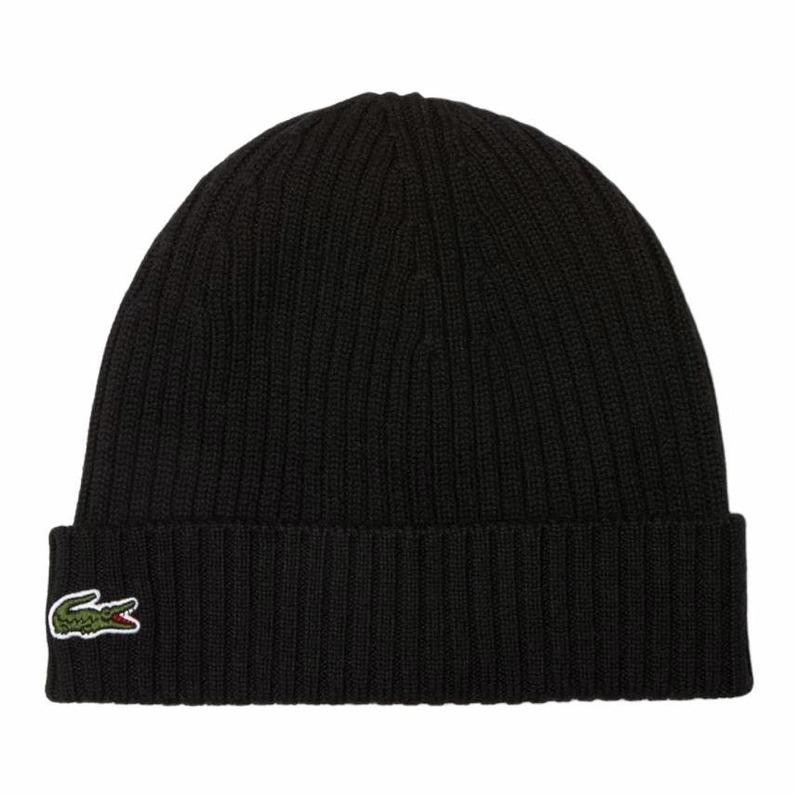 Lacoste Хлопковая шерстяная шапка оригинального дизайна, одинаковый стиль для мужчин и женщин, парная, черная, уличный тренд, унисекс, уличная мода RB000100031