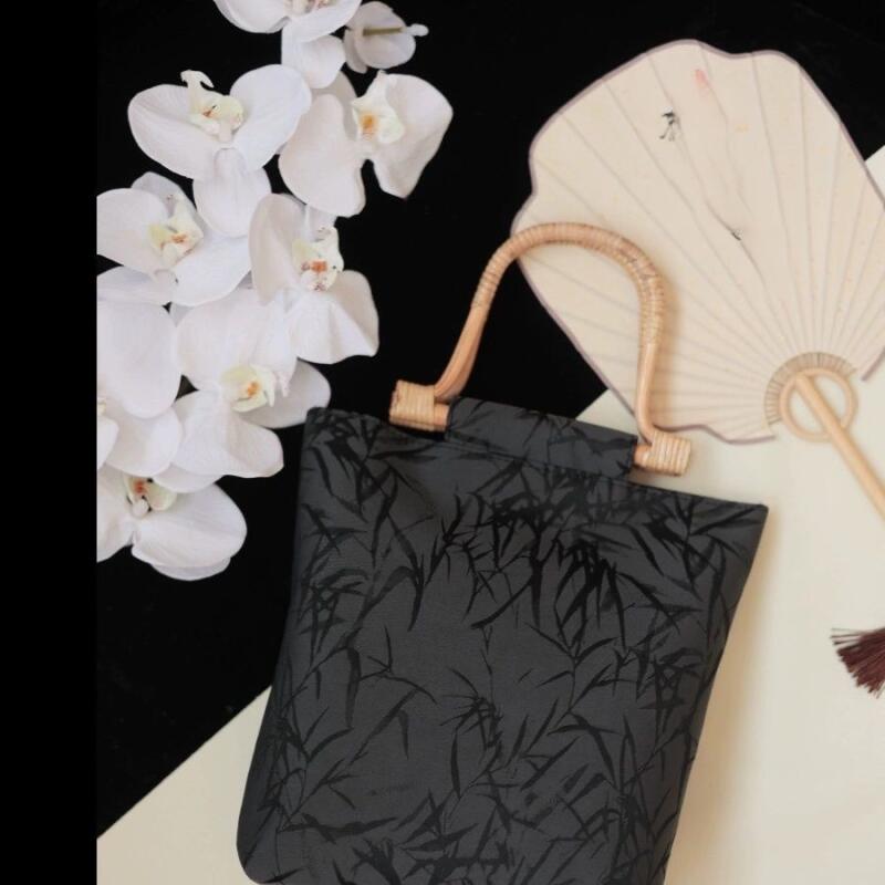 Женская новая модная ретро-сумка в китайском стиле с бамбуковым узлом Qipao, сумка-ципао, трендовая сумка для отдыха, большая вместимость, новая ручная сумка в китайском стиле