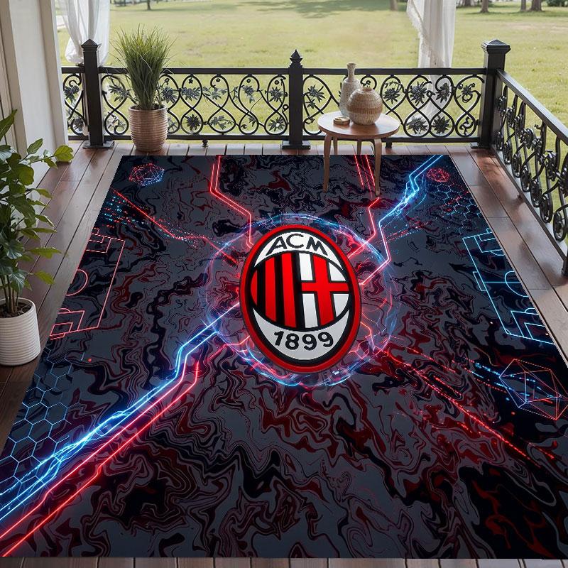 Soft Floor Carpet AC Milan Pattern Area Rug Decorative Mat For Home Room Decoration