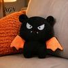 Holiday Themed Doll Halloween Pumpkin Plush Toy, Spooky Ghost Bat Demon Stuffed Doll, Party Favors Cartoon Plushie Decoration for Home,