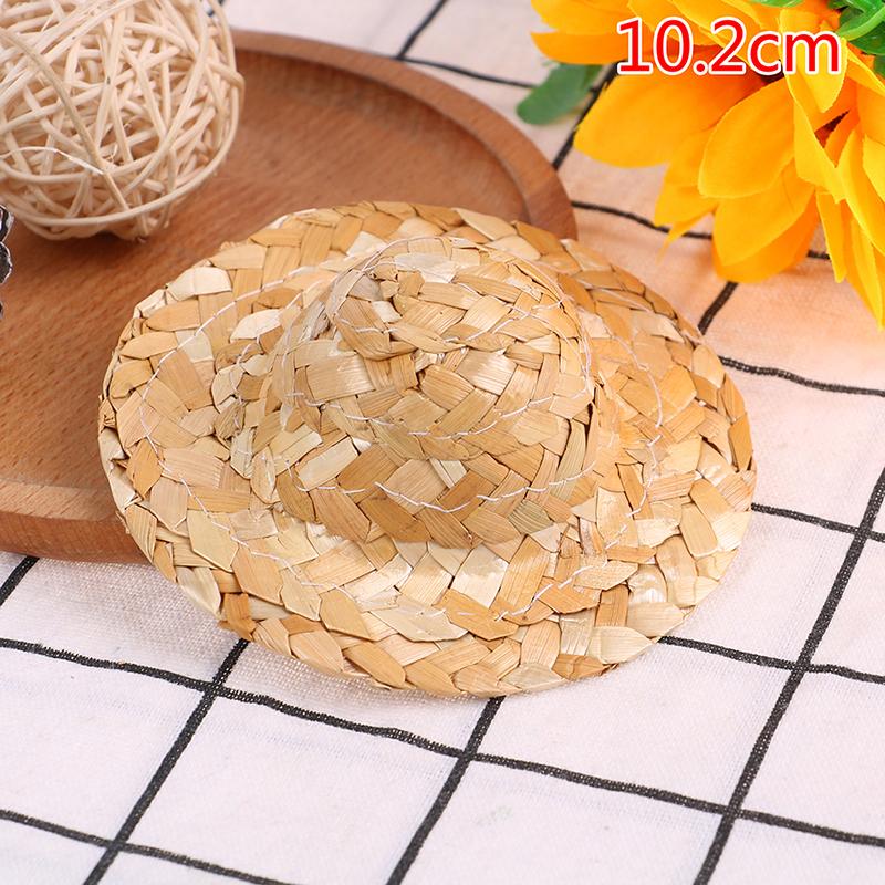 2 шт., ручная работа, маленькая соломенная шляпа, украшение для куклы, аксессуары для ювелирных изделий своими руками