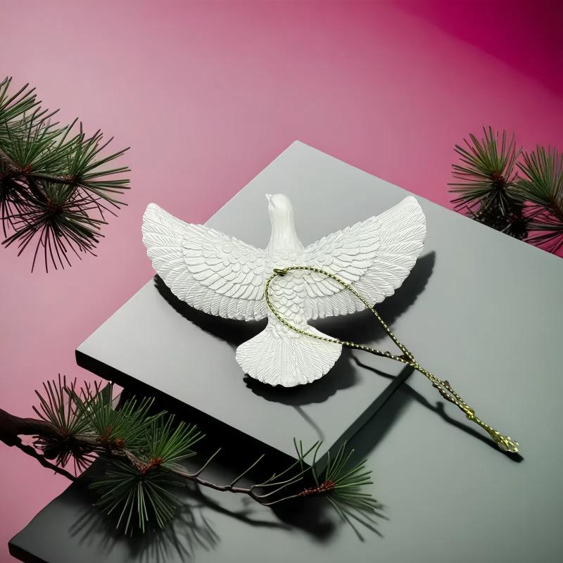 1 шт. Голуби дружбы Смола Рождественское украшение Голуби Украшение для рождественской елки Лучший подарок