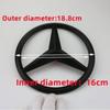 Автомобильная наклейка для Mercedes Benz 18,8 см ABS Накладка на центральную эмблему решетки радиатора автомобиля для Mercedes-Benz W204 W205 W212 W213 C E Cl