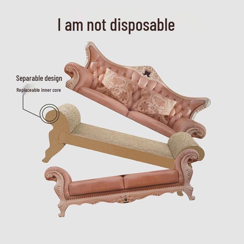 Luxury Vintage Sofa Cat Scratcher & Bed