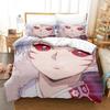 New Fashion Inuyasha Bedding Set Single Twin Full Queen King Size Bed Set Adult Kid Bedroom 3D  bed sheets and pillowcases