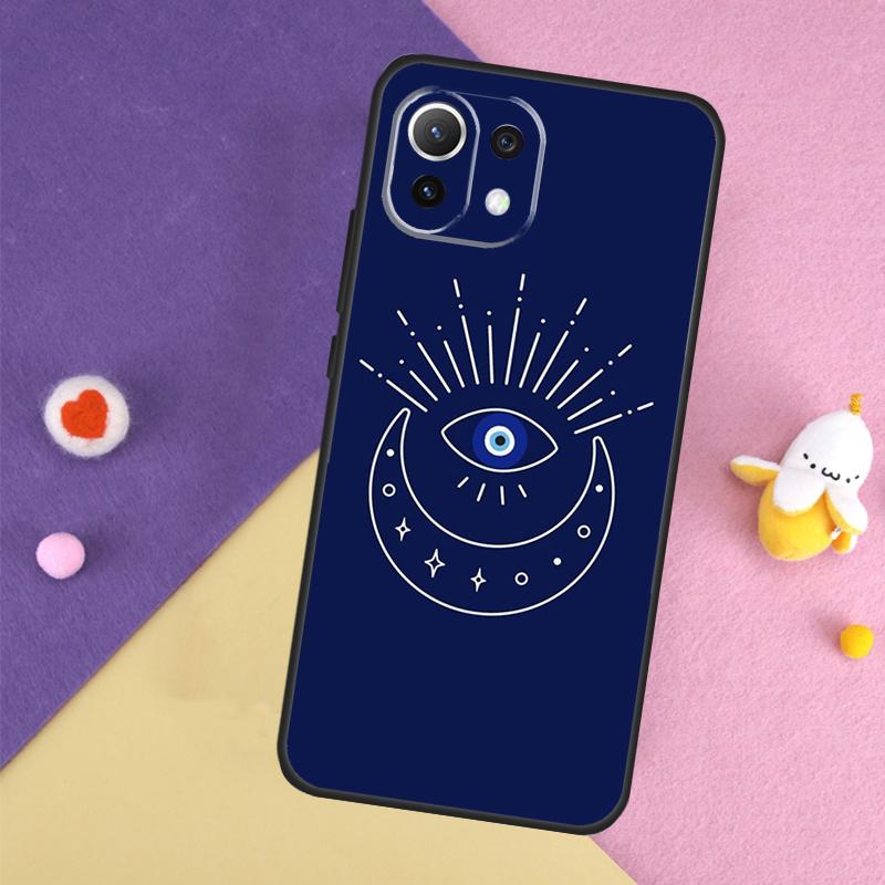 Синий чехол 'Сглаз' для Xiaomi 14T 11T 12T 13T Pro 13 14 15 Ultra POCO X7 Pro X3 X5 X6 F5 F6 M6 Pro