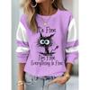 Women's Long Sleeve T-shirt for Women Clothing Casual Flower 3D Print Tops Tee Shirt Fashion STreetwear Harajuku Clothing
