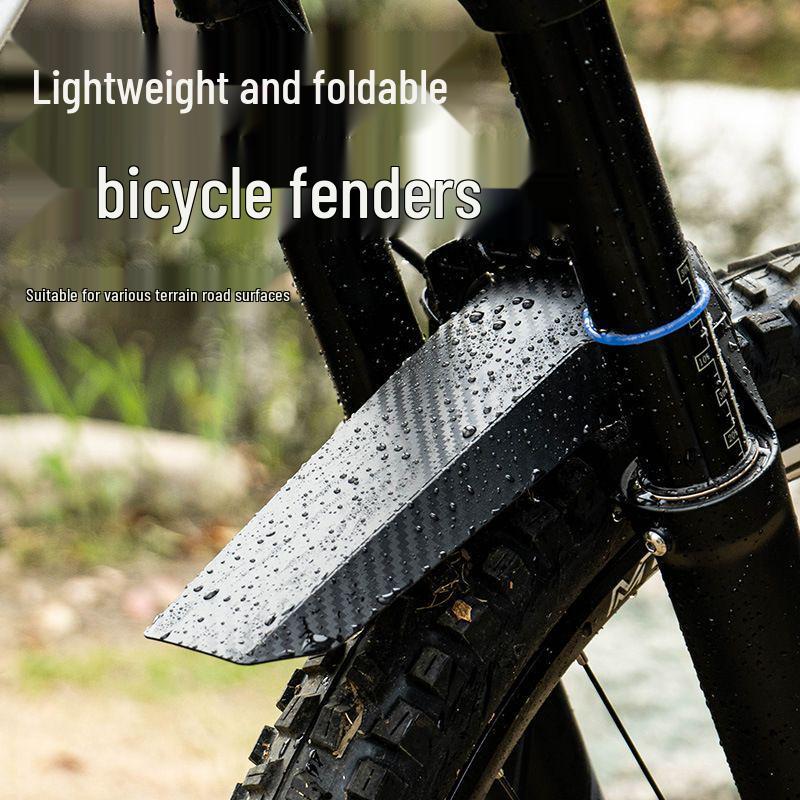 Универсальные грязезащитные крылья для горного велосипеда из углеродного волокна - Передние и задние, Расширенная конструкция для бездорожья