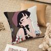 Anime Girl Pattern Pillow Case Anti-Dustmite Invisible Zipper Sofa Bed