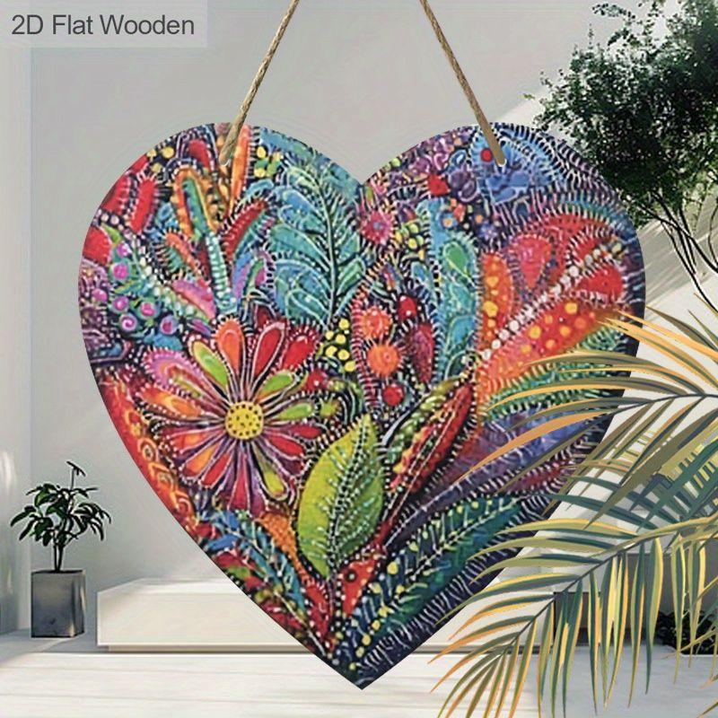 Wooden Hanging Decorative Signs, Indoor or Garden Decoration, 2D Flat Pendants, Housewarming Gifts for Friends