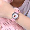 Fashion Cartoons Buckle Dazzling Child Mesh Belt Watch Rubber Watch