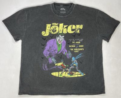 Batman The Joker X American Thrift T-shirt Men XXL Vintage Black