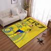 CR7 Football Star Al-Nassr Club Yellow Rug Non-slip rug suitable for living room and bedroom sofas.